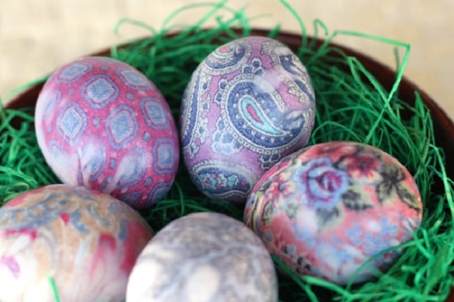 Easter eggs with patterns