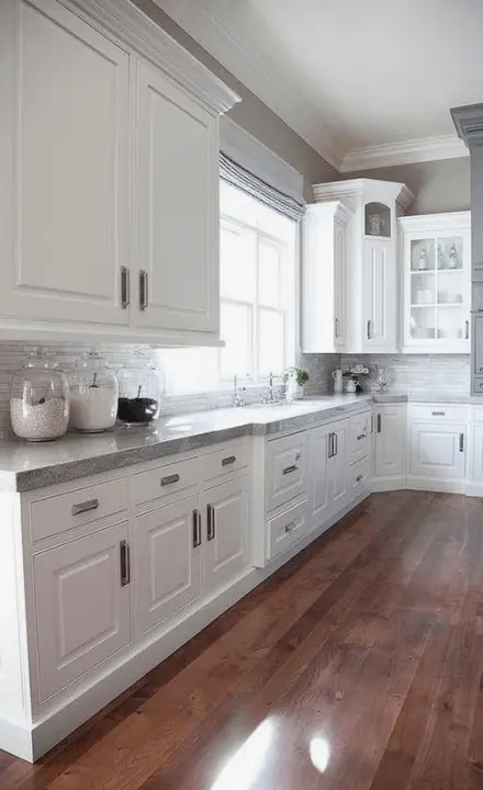 white kitchen cabinets