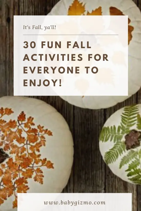 Fall Activities fore everyone