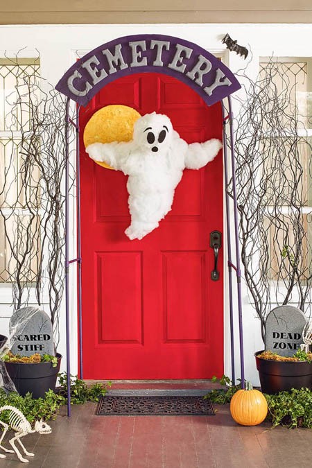 school door decorations halloween