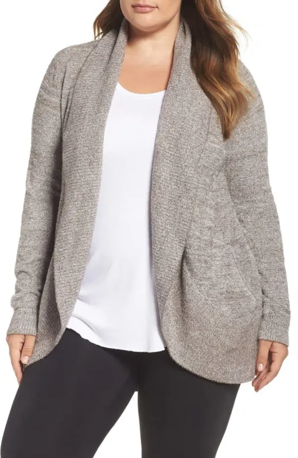 Barefoot dreams sale cozychic circle cardigan