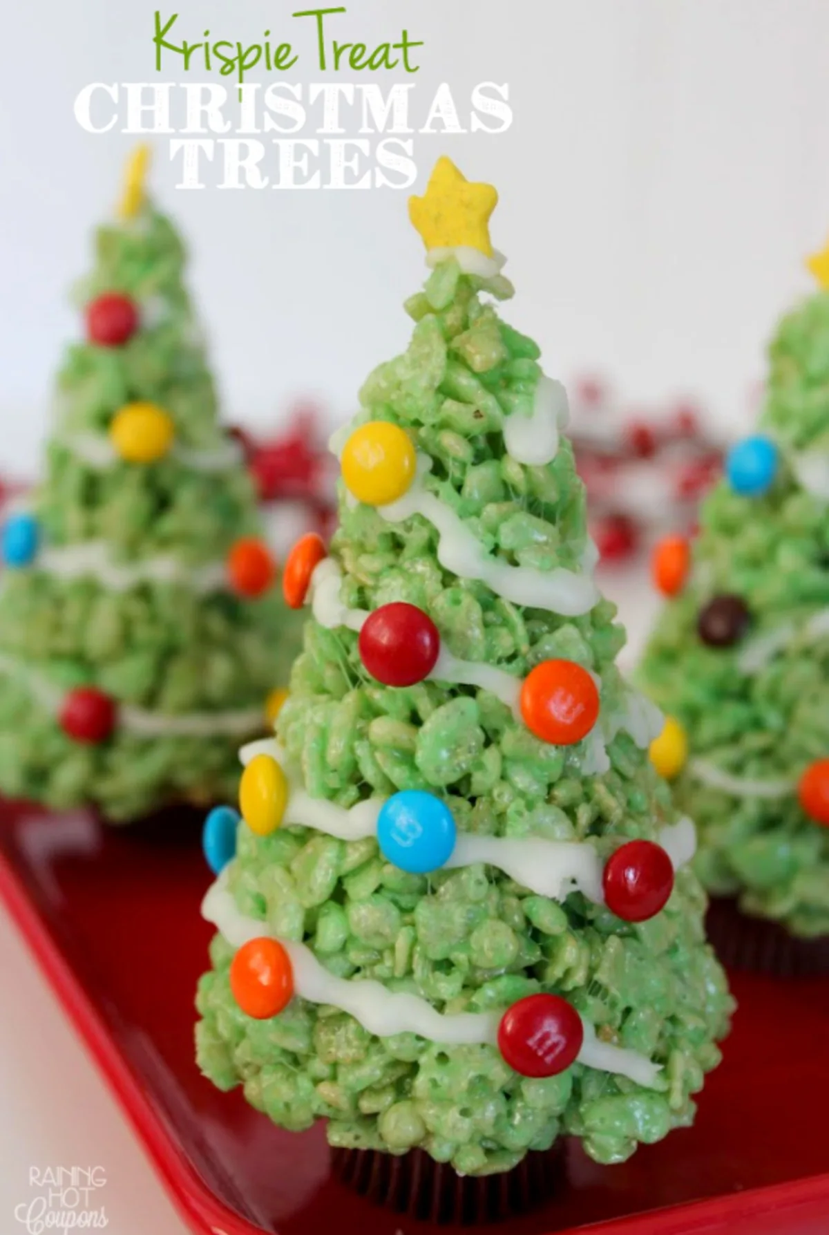 Krispie Treat Christmas Trees