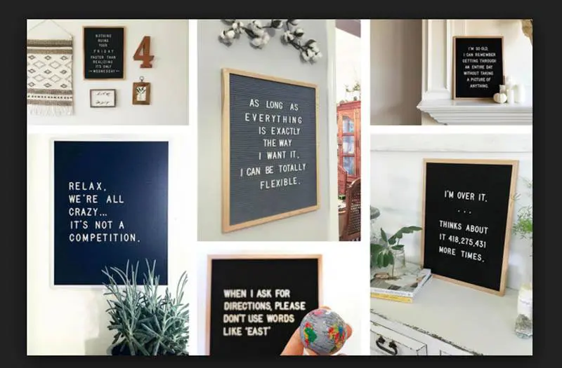 Letter board featured