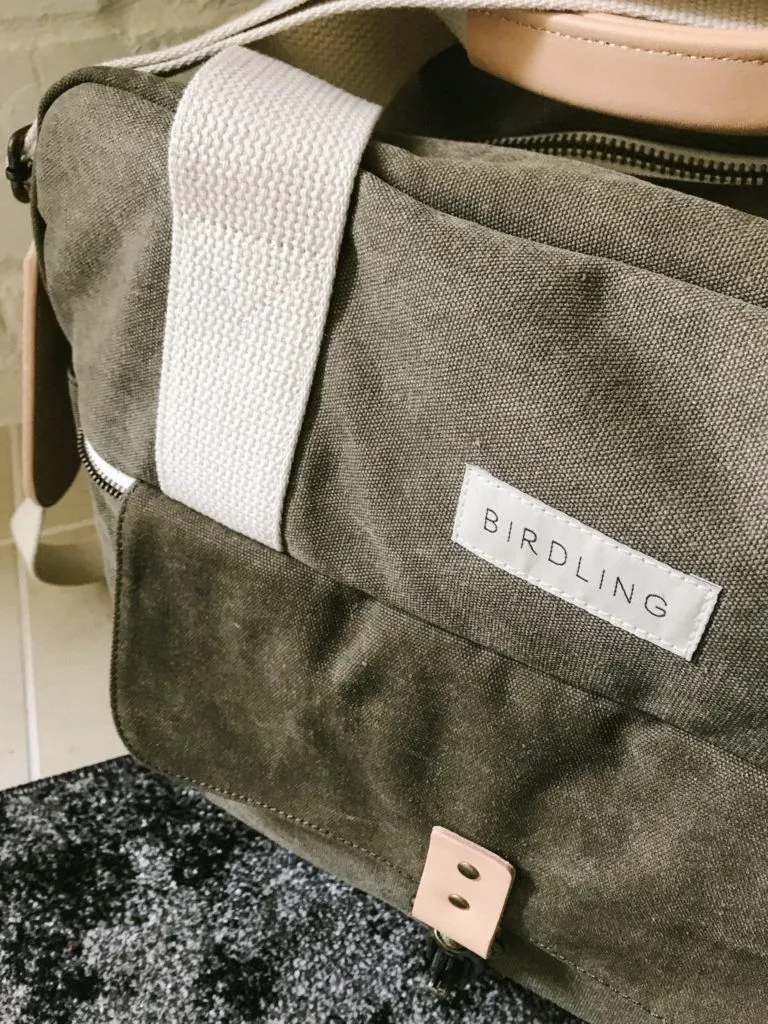 Meet the Birdling Weekender Bag Baby Gizmo