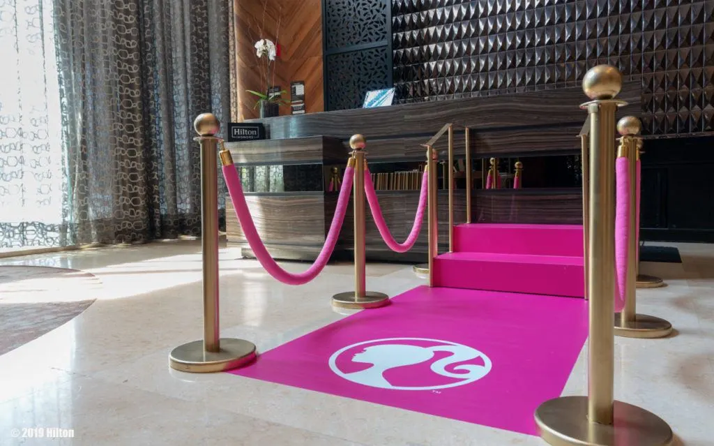 Barbie Themed Hotel Room