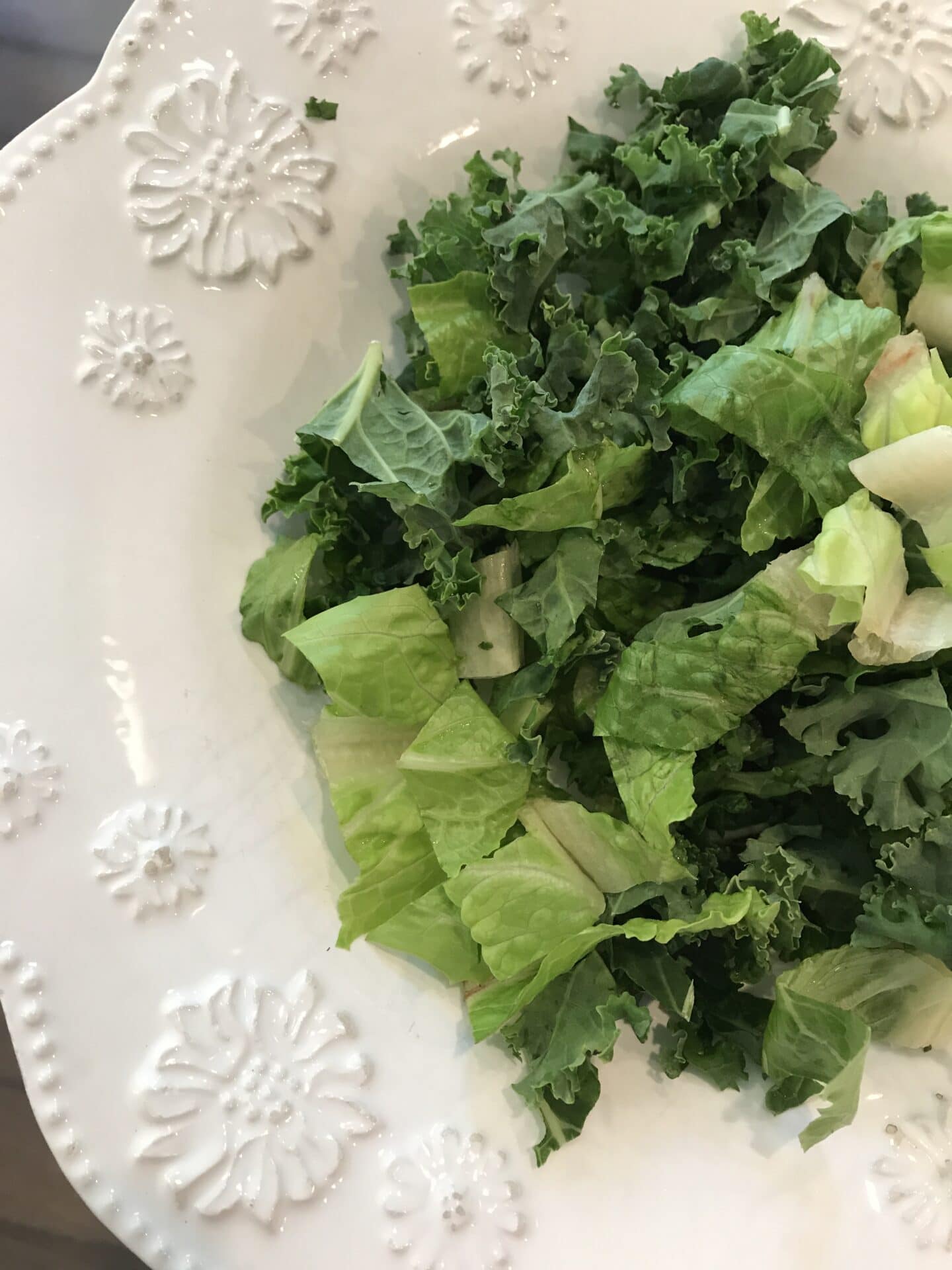 plate of lettuce