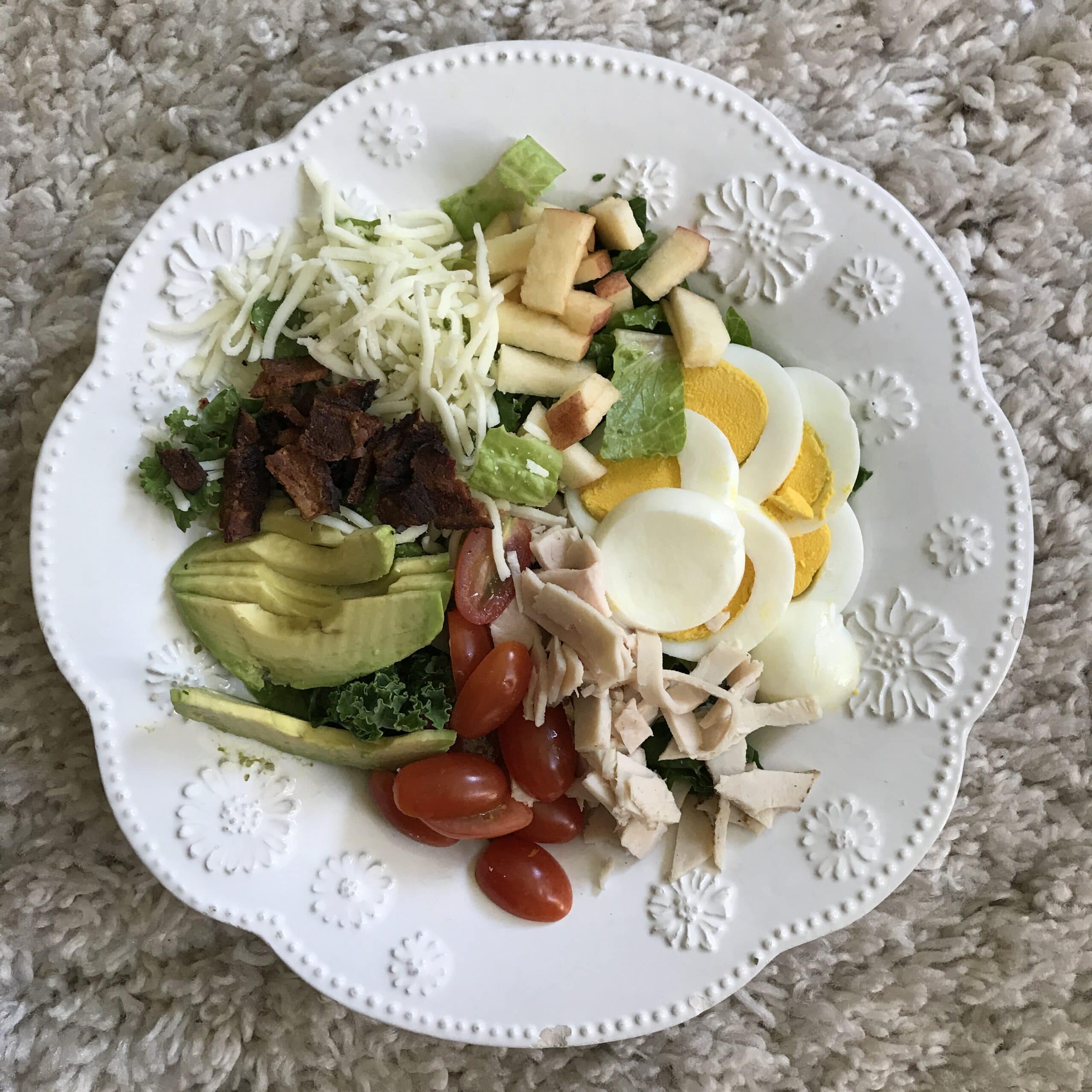 cobb salad on plate