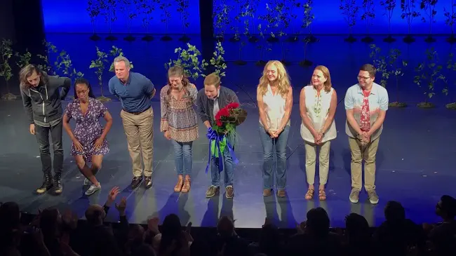 Actor Ben Platt's final curtain call in Dear Evan Hansen.