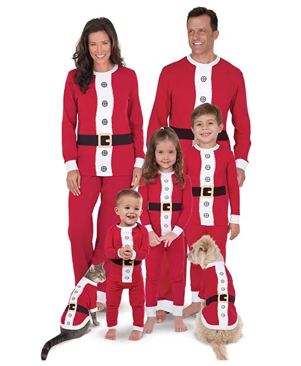 santa pajamas for family