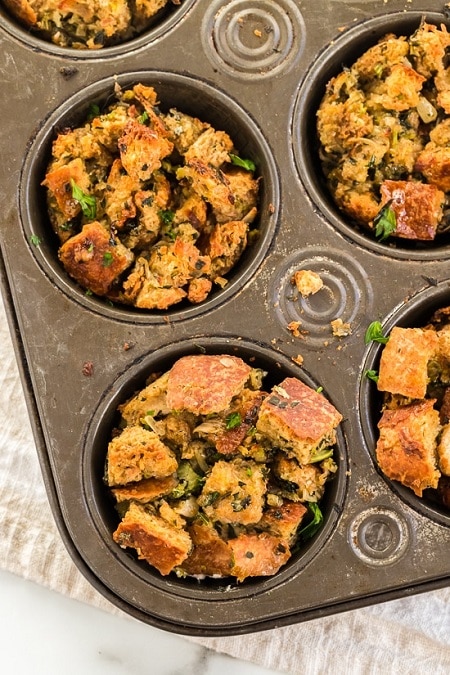 stuffing muffins