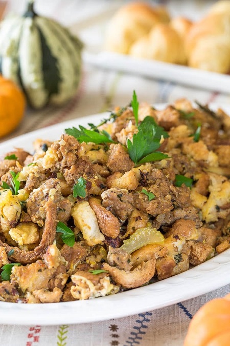 Instant Pot sausage stuffing