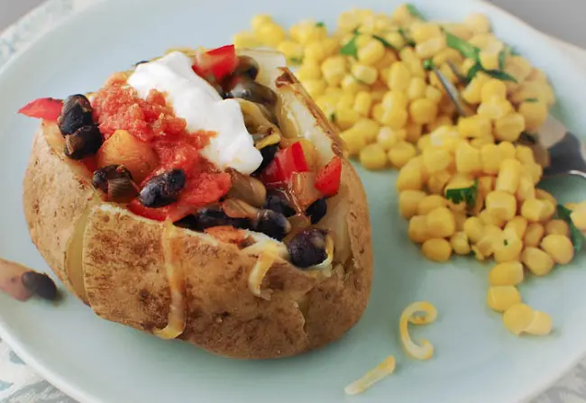 baked potato meal