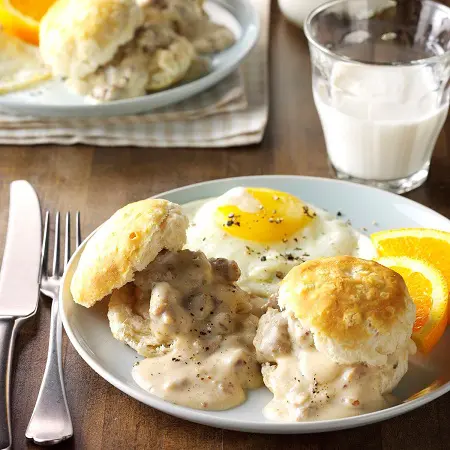 biscuits and gravy meal