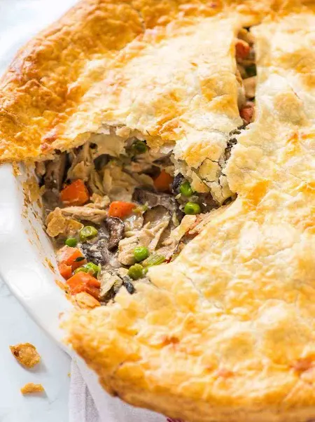 comfort food: healthy chicken pot pie