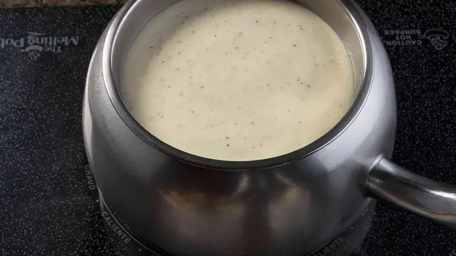 cheese fondue meal