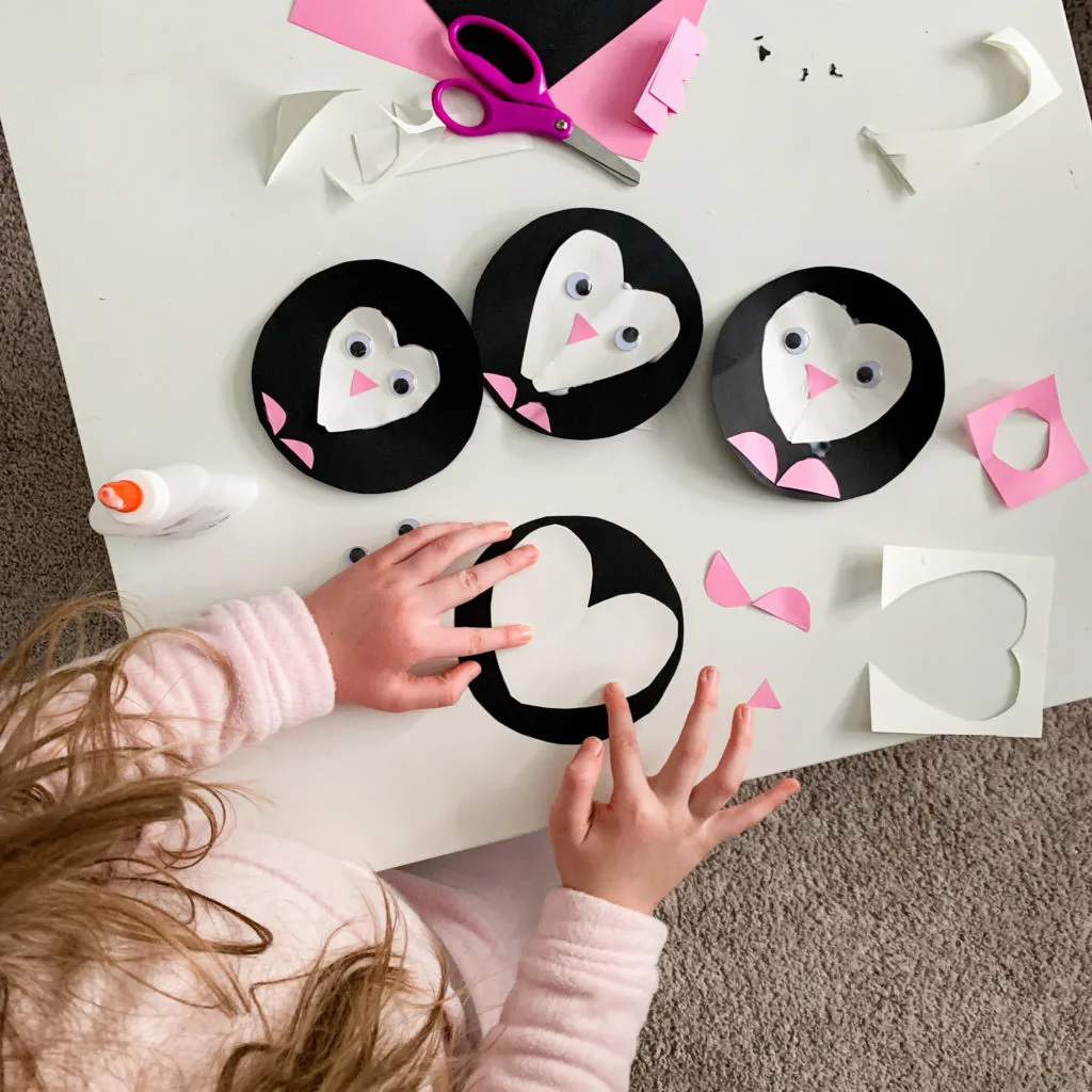 Penguin Craft - Valentine's Day Craft