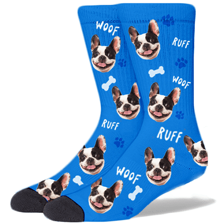 socks with pet pictures on them