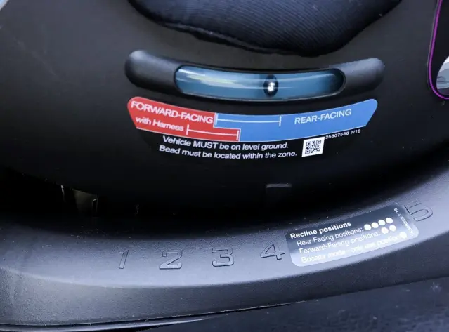 close up of car seat level