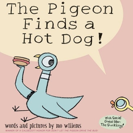 picky eater: the pigeon finds a hot dog