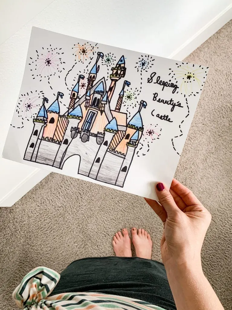 sleeping beauty coloring sheet