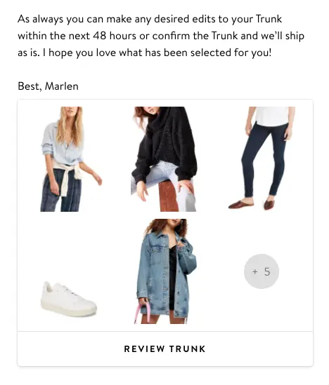 nordstrom trunk club options