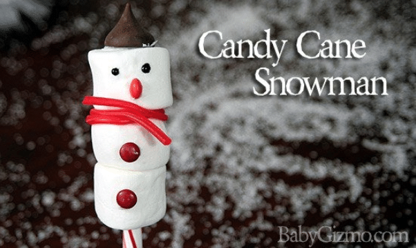Tipsy Snowman On Candy Cane