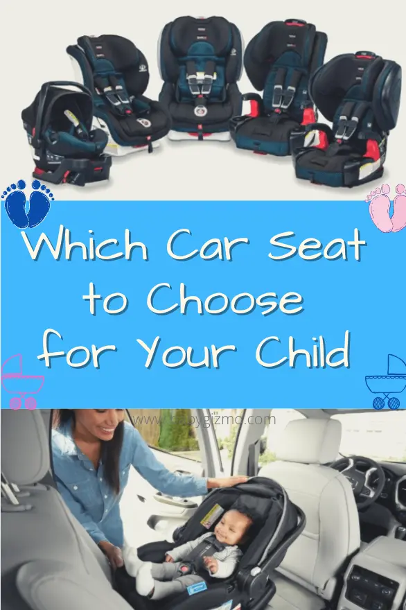 variety of car seats