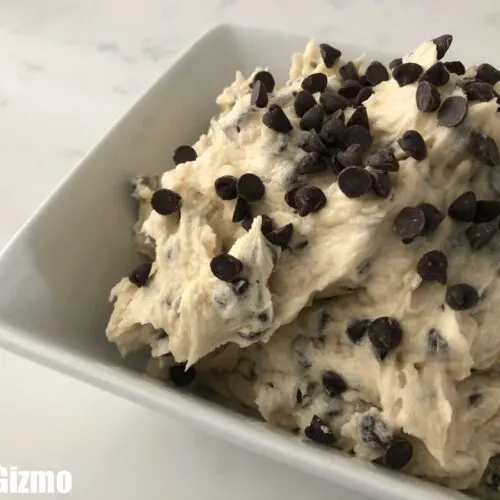 Cookie Dough Frosting White Bowl