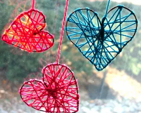 Valentine Heart Yarn House Decoration