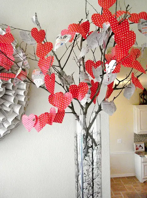 Valentine Tree Craft