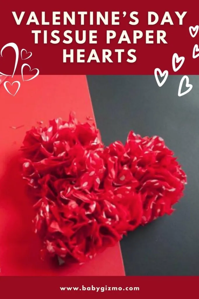 DIY Valentine's Day Tissue Paper Heart