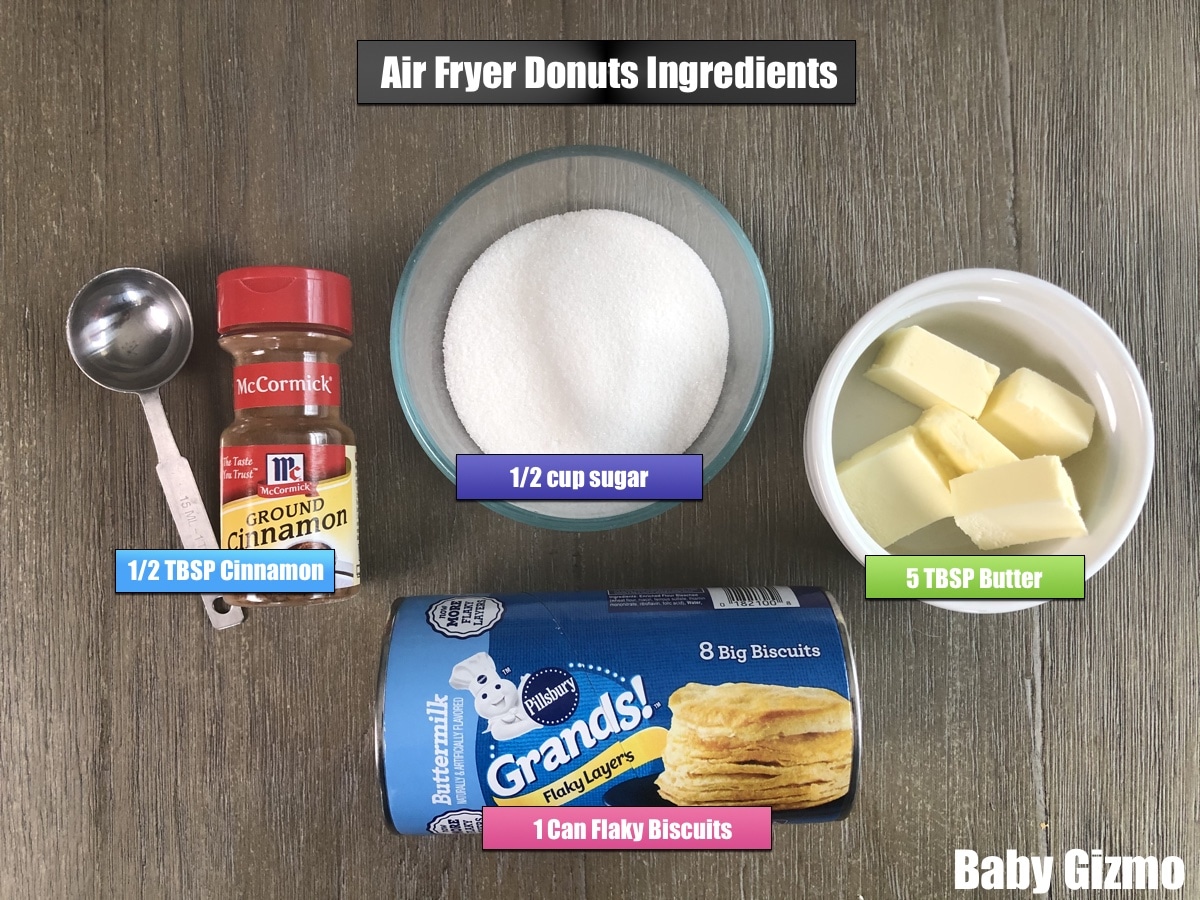 AIR fryer ingredients on table