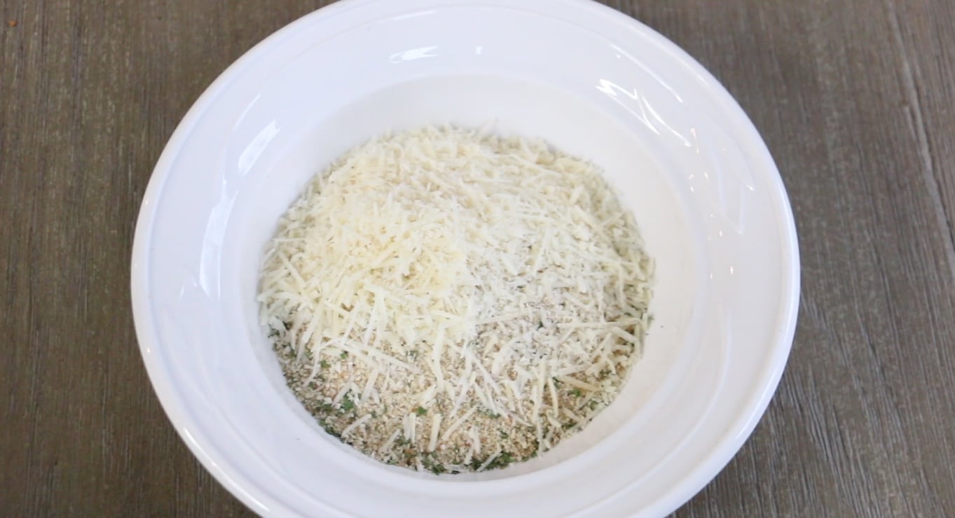 bread crumbs and parmesan cheese