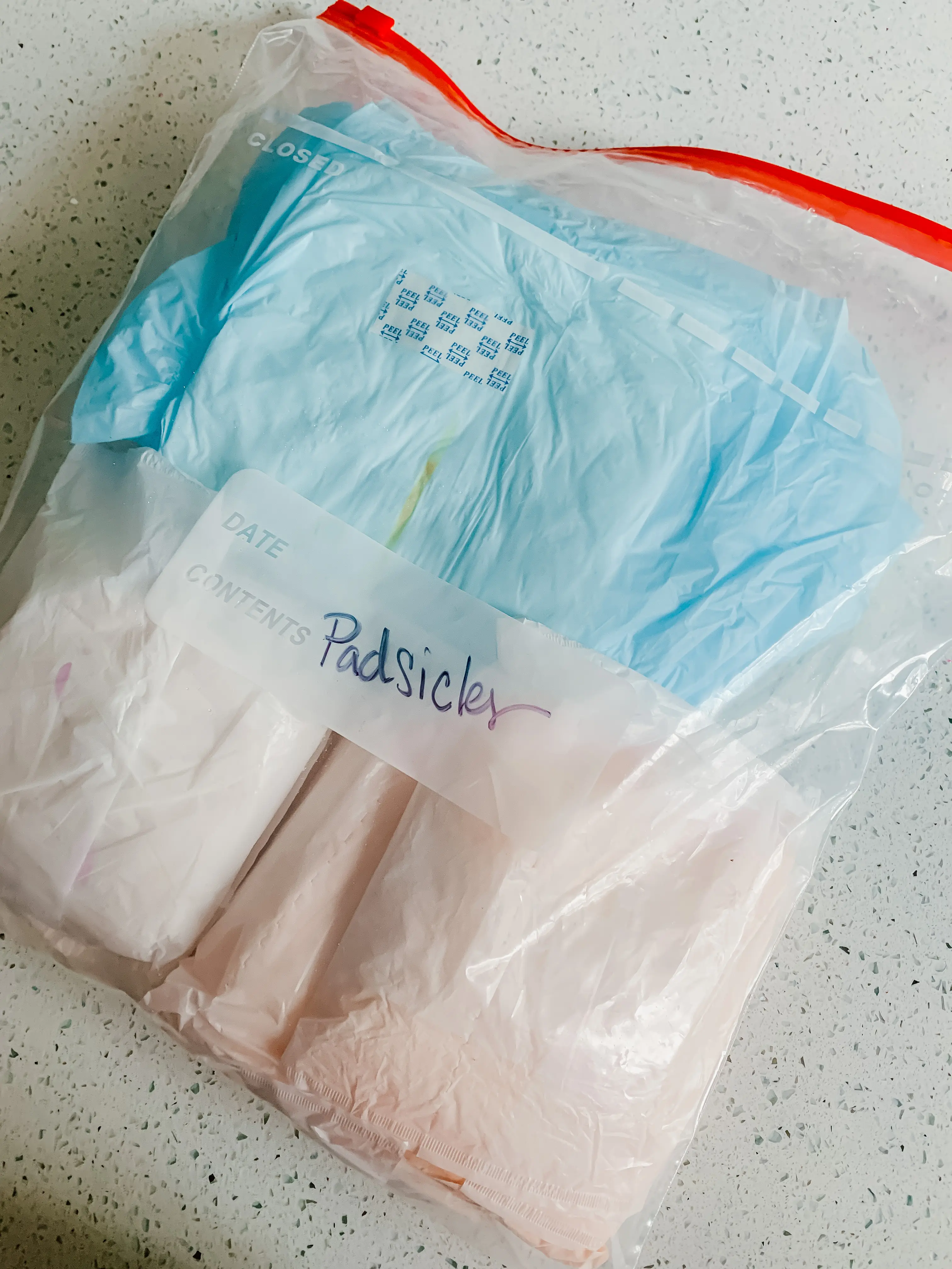 DIY Padsicles - Easy Instructions for Frozen Postpartum Pads