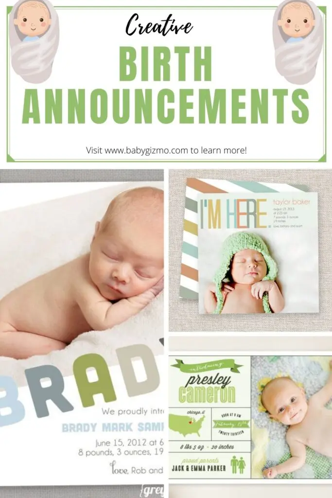 creative birth announcements