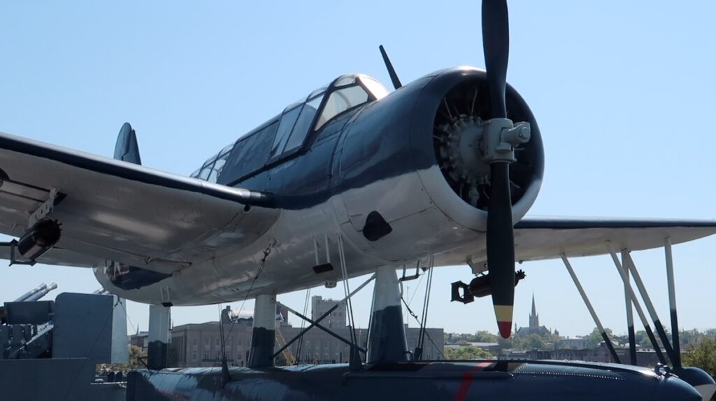 plane aboard the uss carolina