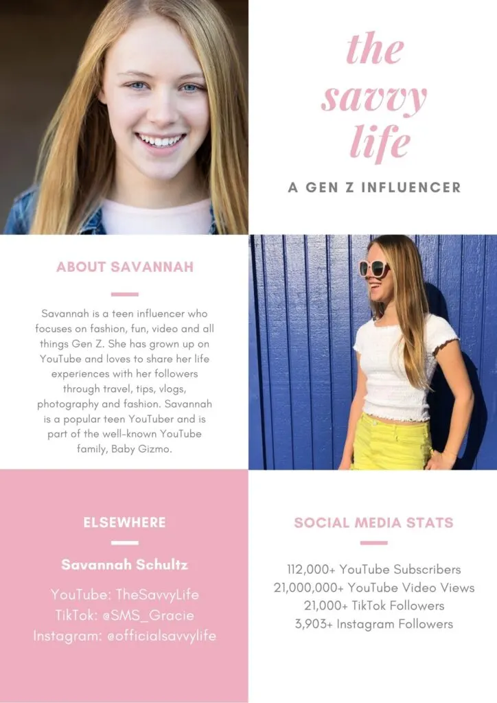 The Savvy Life Media Kit