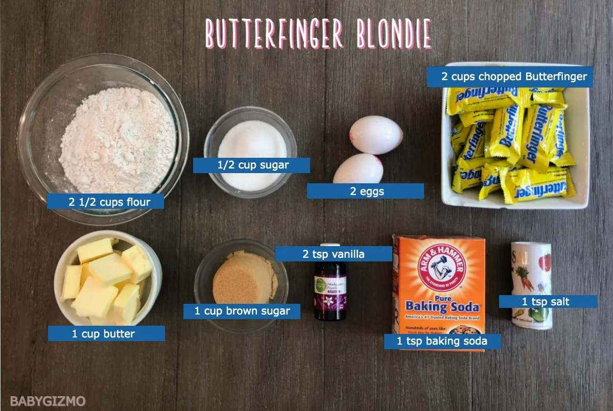 butterfinger blondie bars ingredients