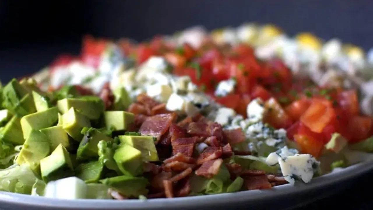 Cobb Salad on a plate