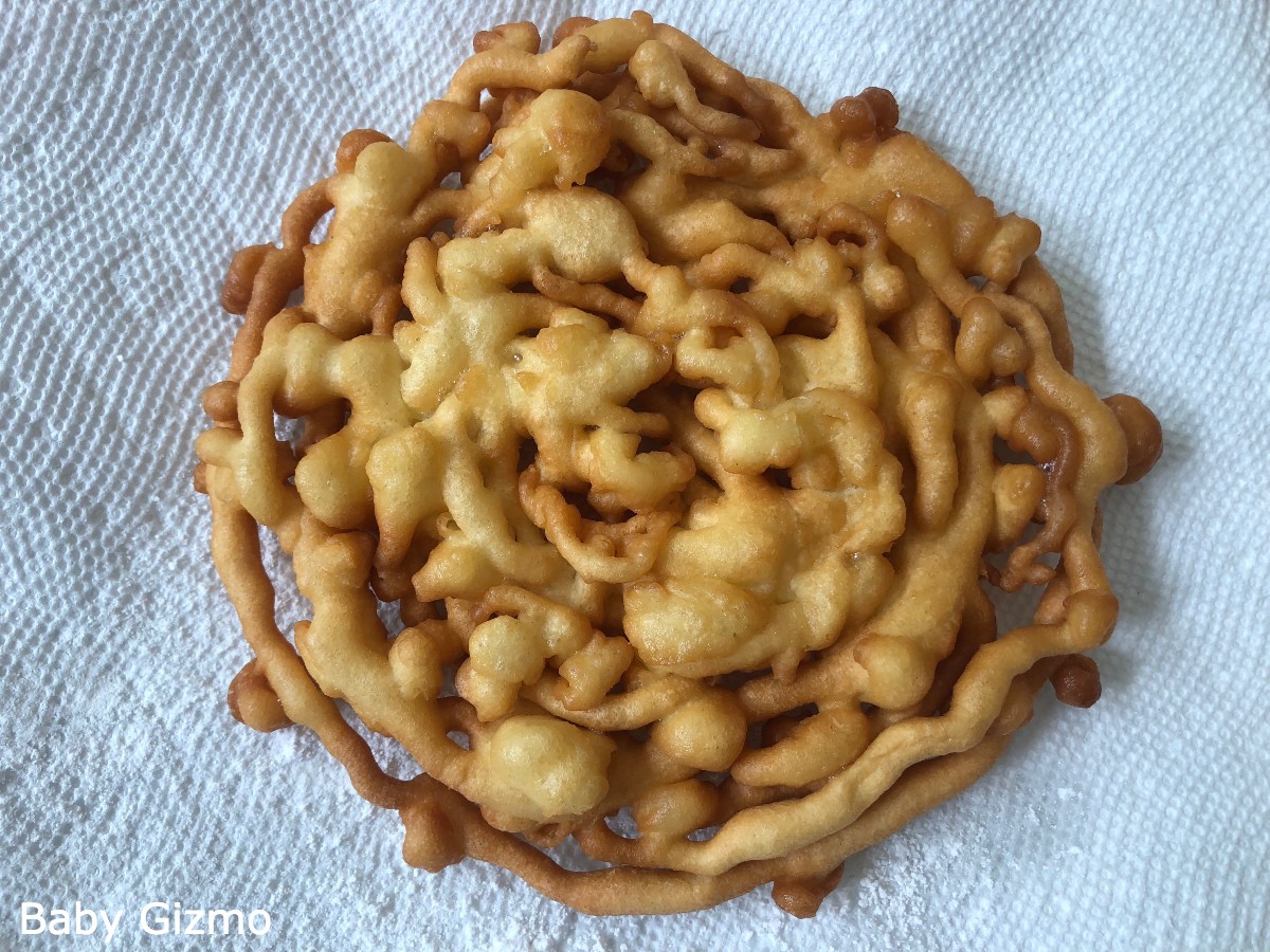 Funnel Cake on Paper Towel