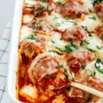 keto meatball casserole