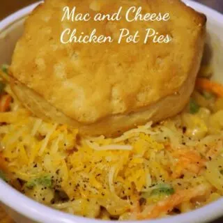 mac and cheese chicken pot pies