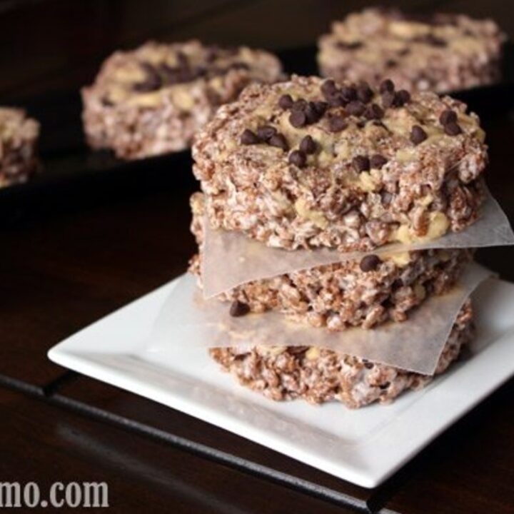 Chocolate Peanut Butter Krispie Pinwheels Baby Gizmo