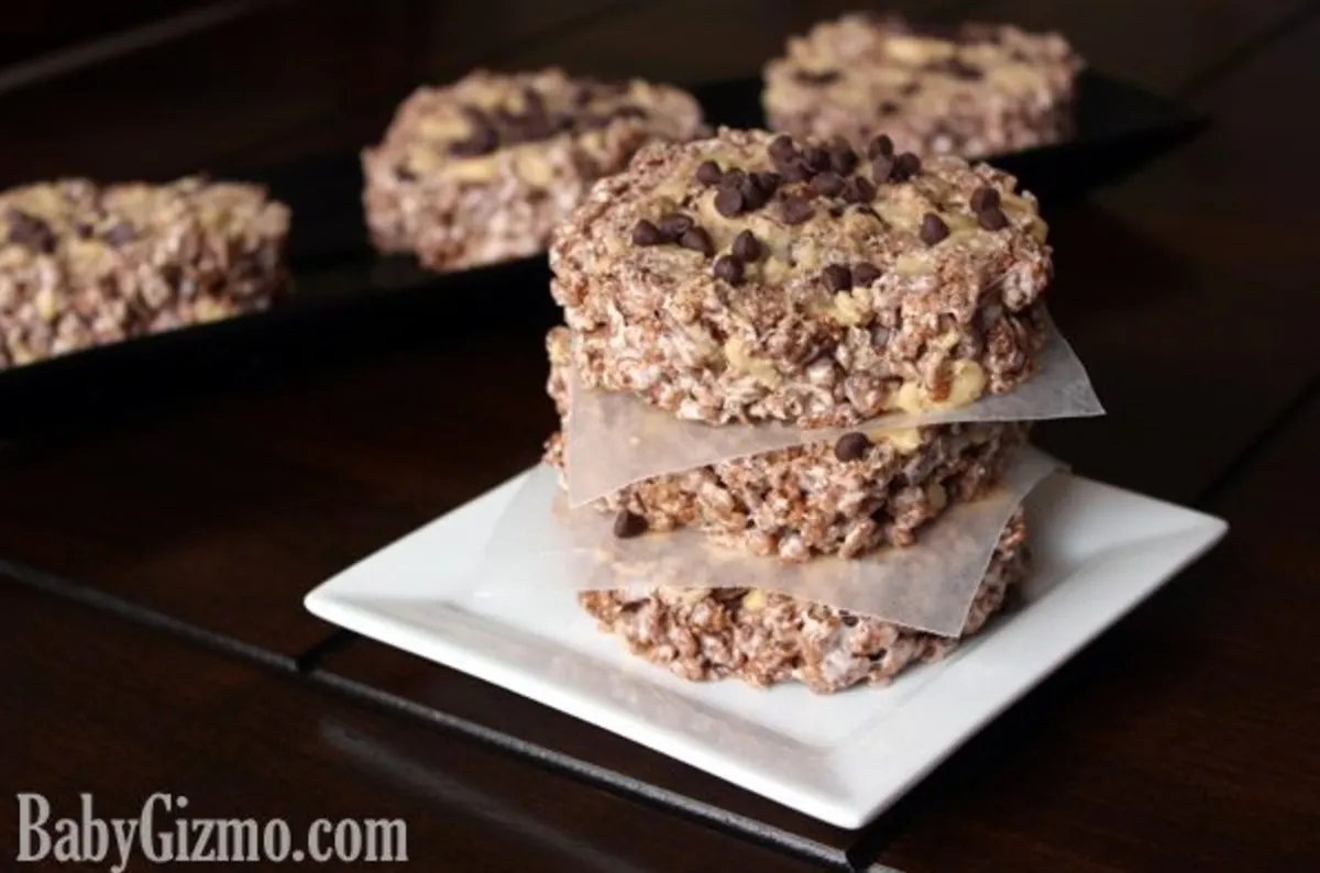 Peanut Butter Cocoa Krispies Pinwheel Dessert