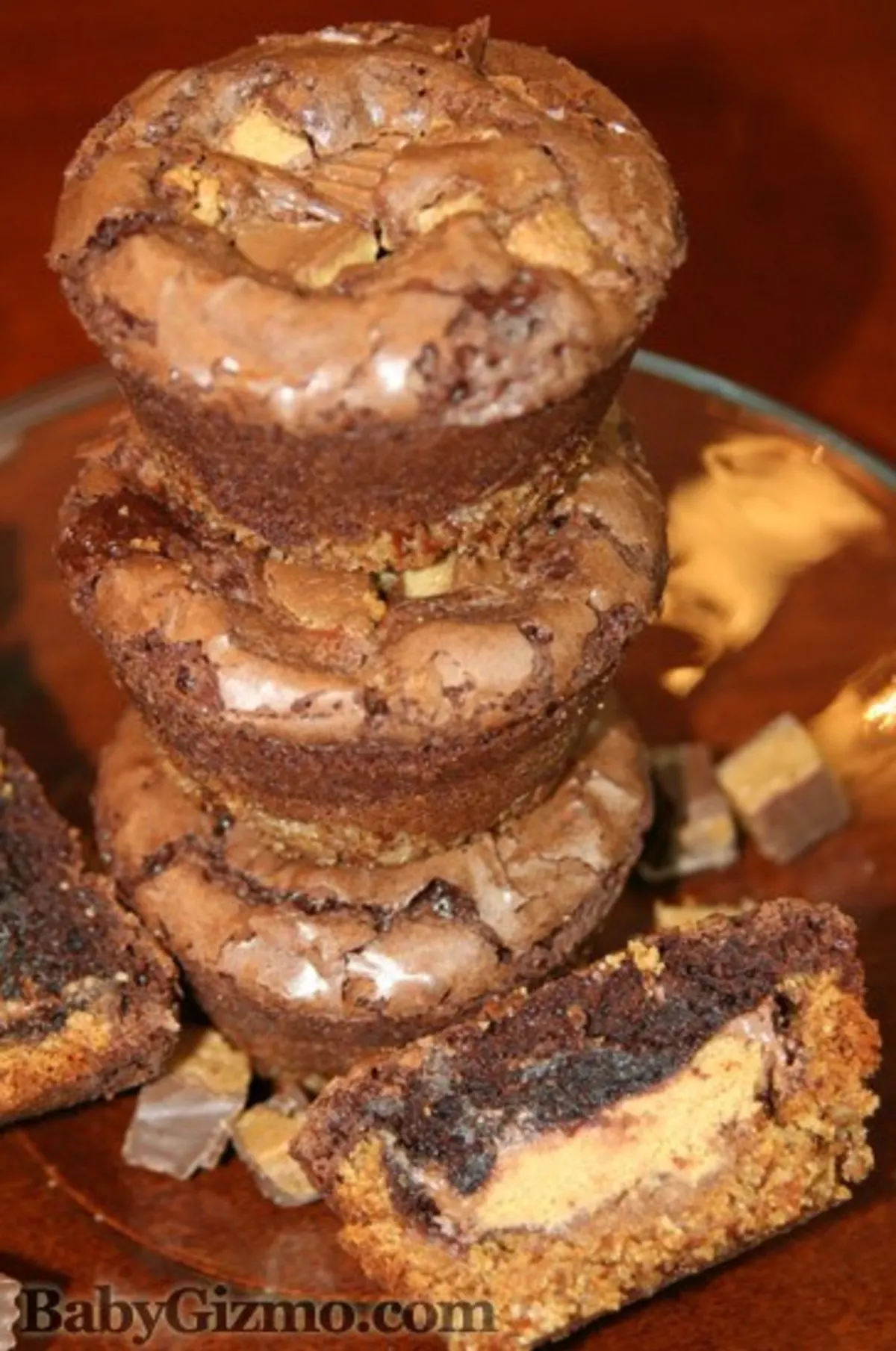 reeses2 Peanut Butter Cookie Candy Brownie Cupcakes