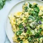 High Protein Healthy Egg Scramble with Quinoa