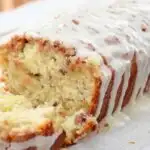 Dutch Apple Bread with a slice