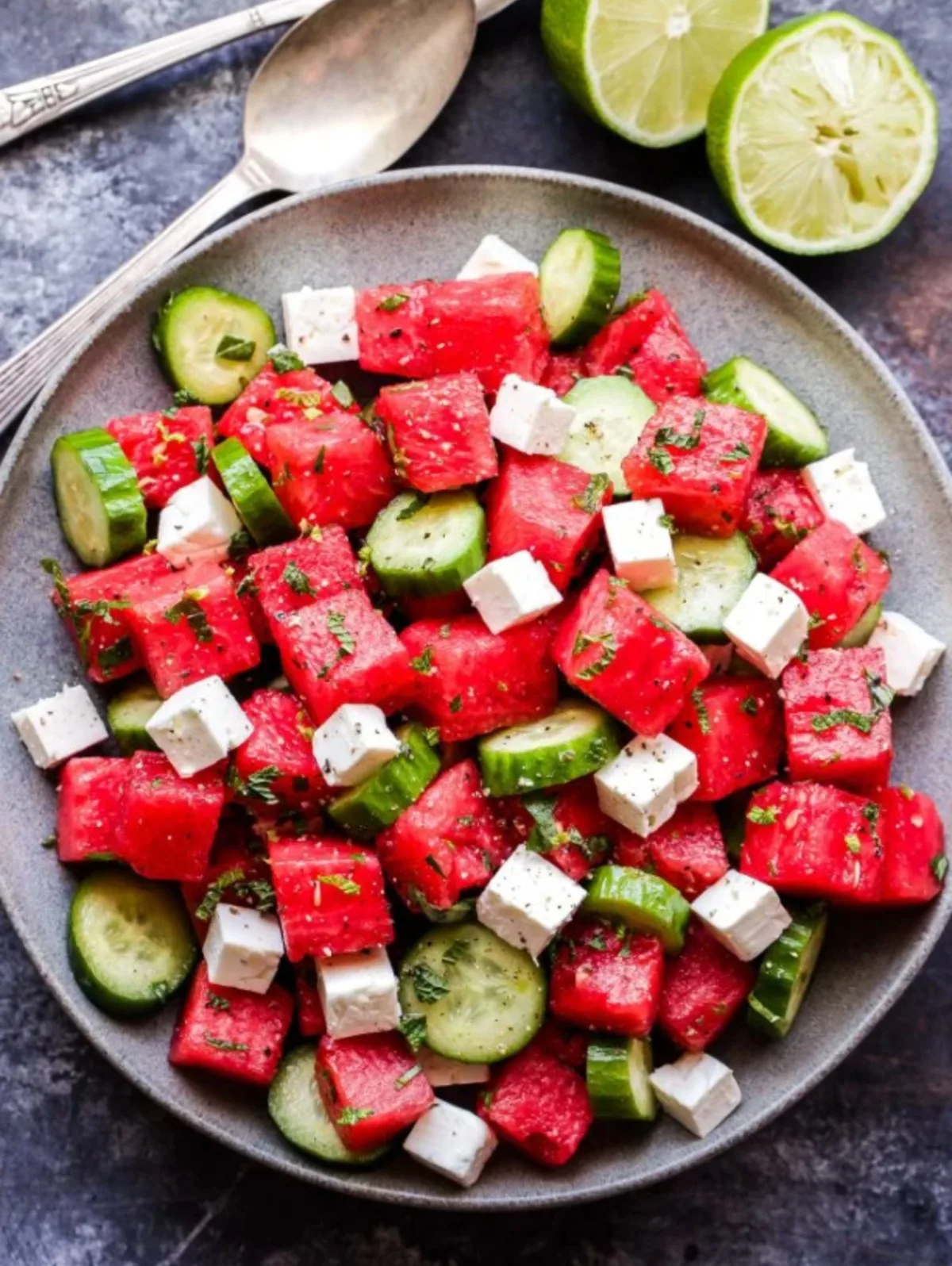 watermelon cucumber salad