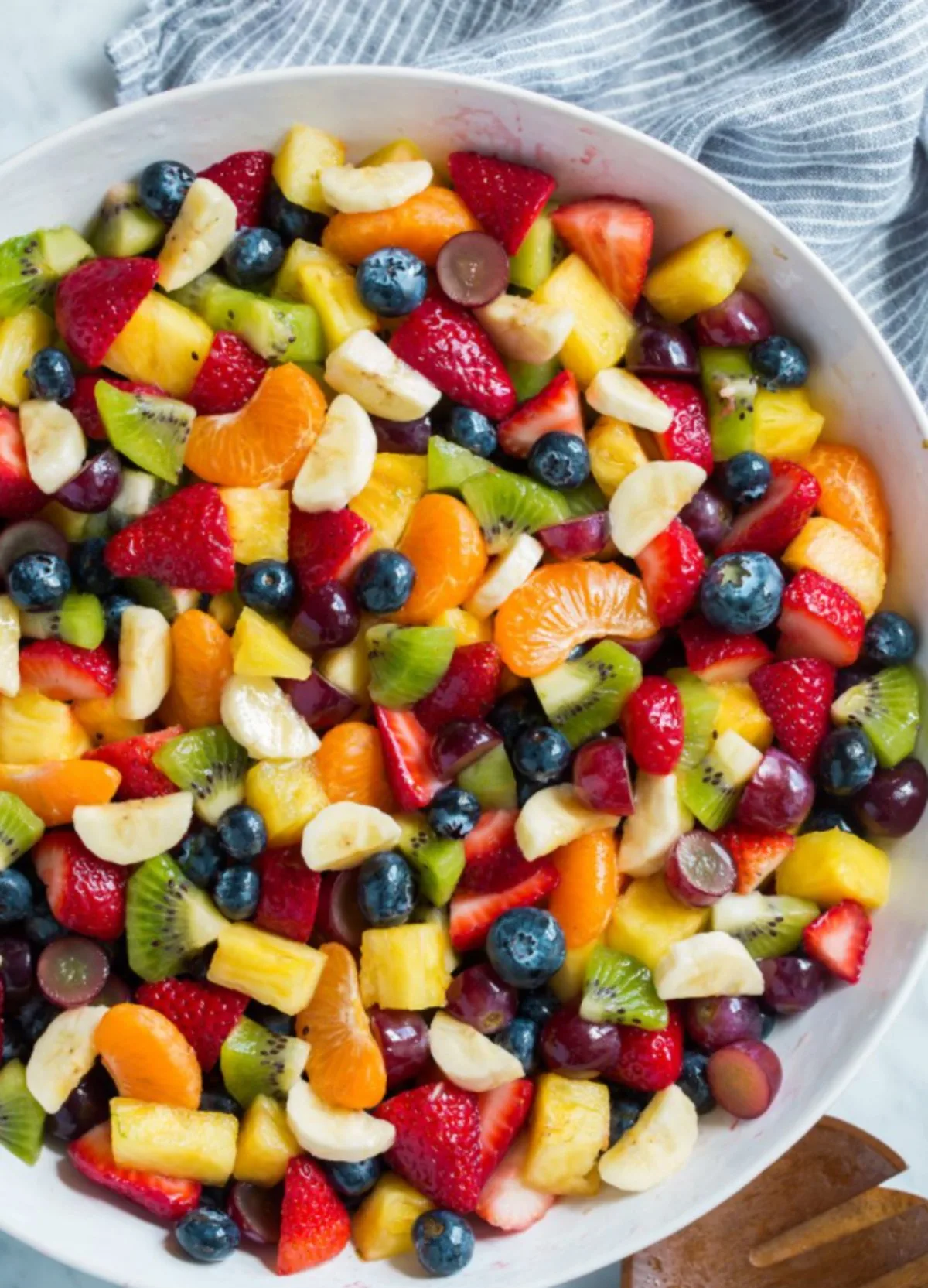 Fruit salad in a bowl