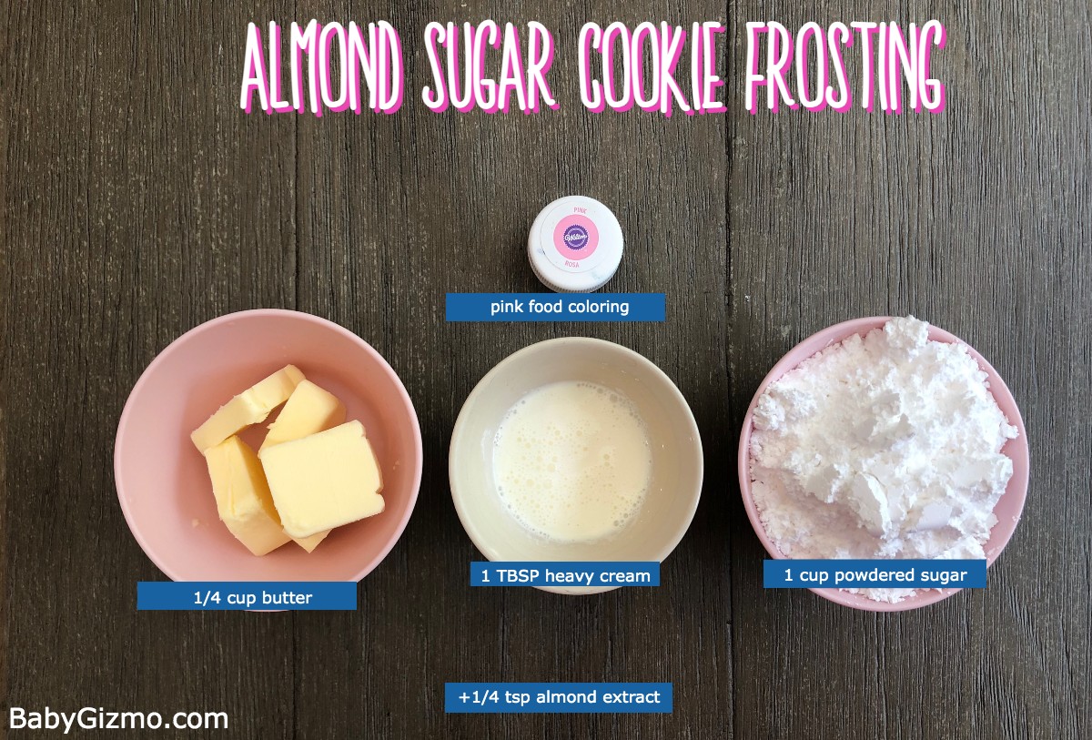 Almond sugar cookie frosting